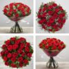 24 Red Rose Hand-tied Flowers