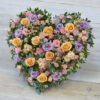 Pastel Rose Heart Flowers