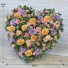 Pastel Rose Heart Flowers