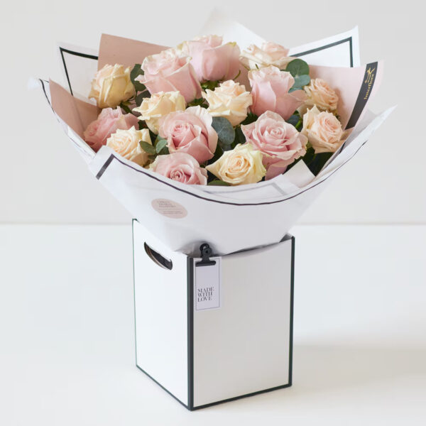 Beautifully simple Pink Rose Bouquet
