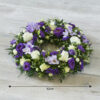 Blue/Purple and White Wreath