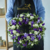 Blue/Purple and White Wreath